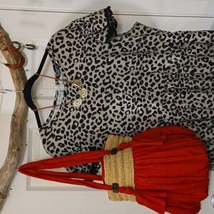 3 for $20☢️SHEIN-Leopard print dress,2xl,beige, black,contemporary